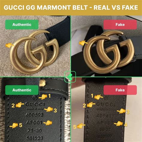 how to tell real gucci belt from fake|gucci marmont belt identification.